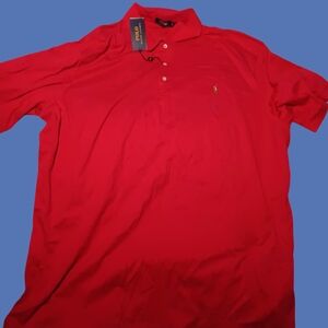 Polo by Ralph Lauren Bold Red Men's Polo Shirt Size 3XLT